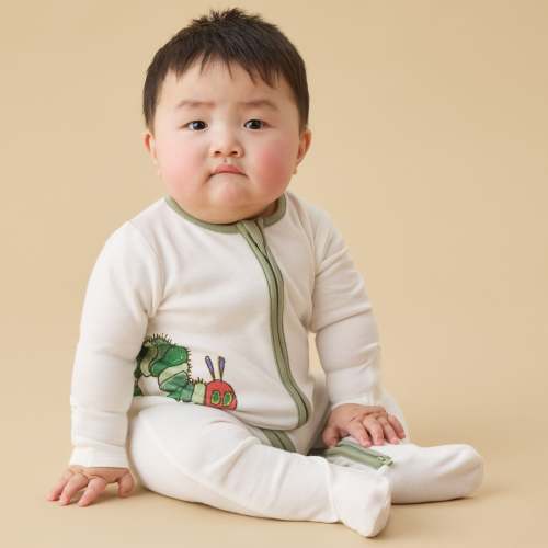 Very Hungry Caterpillar Clever Zip Baby Pajamas