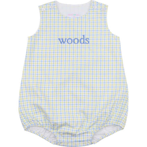 Blue And Yellow Windowpane Bubble