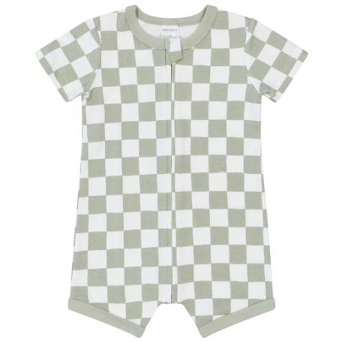 Off White Baby Short Sleeve Zip Romper | Best&Less™ Online
