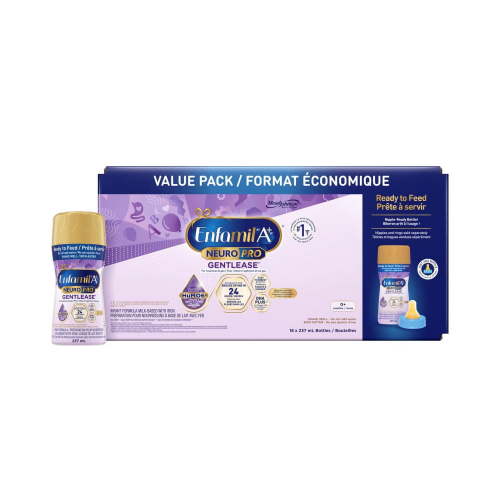 NeuroPro™ Gentlease, Baby Formula, Infant Formula, 0-12 months, 18x237ml Ready to Feed Bottles - Walmart.ca