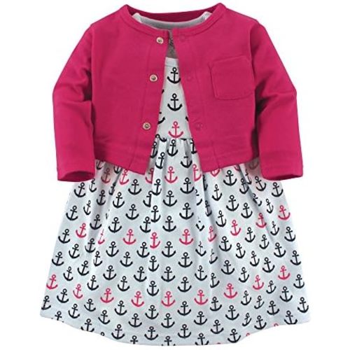 Luvable Friends baby-girls Dress and Cardigan