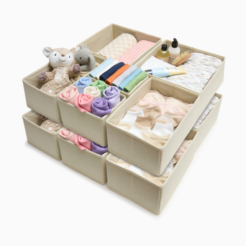 Sprucely Drawer Organizers - Oat | Babylist Shop