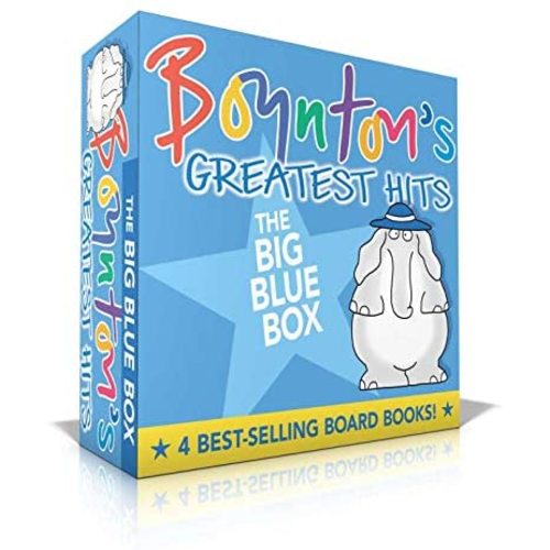 Boynton's Greatest Hits The Big Blue Box: Moo, Baa, La La La!; A to Z; Doggies; Blue Hat, Green Hat (Boynton Board Books) (Package may vary)