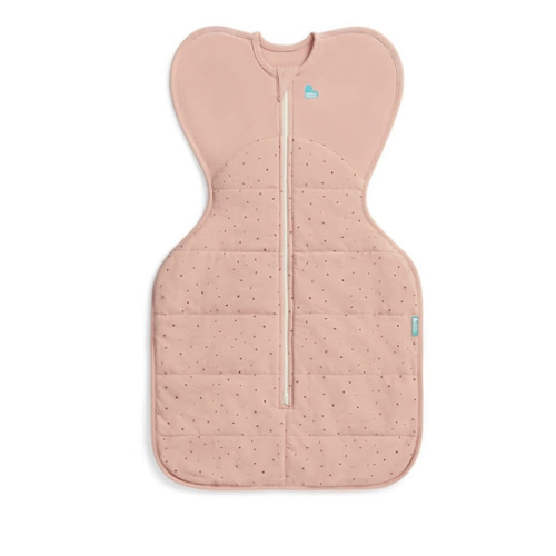 Love to Dream Swaddle UP Warm, 2.5 TOG, Dramatically Better Sleep, Allow Baby to Sleep in Preferred Arms Up Position for Self-Soothing, Snug Fit Calms Startle Reflex, 5-8.5lbs, Rose
