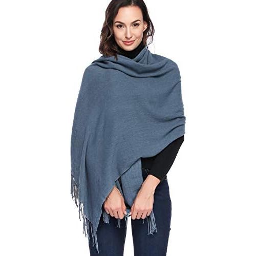 HOYAYO Extra Large Thick Pashmina Shawl Wraps - Wool Soft Winter Warm Scarves Travel Blanket for Women