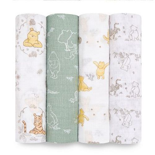 Disney Charcters 4-pk Cotton Muslin Swaddles by aden + anais