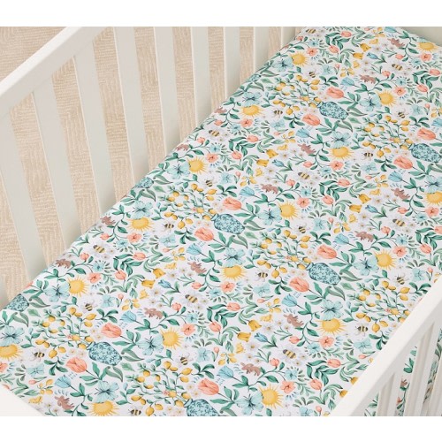 Blair Bunny Organic Crib Fitted Sheet