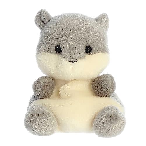 Aurora Palm Pals 6" Gus Grey Squirrel Adorable Plush | Bean-filled understuffed bodies with collectible personalities