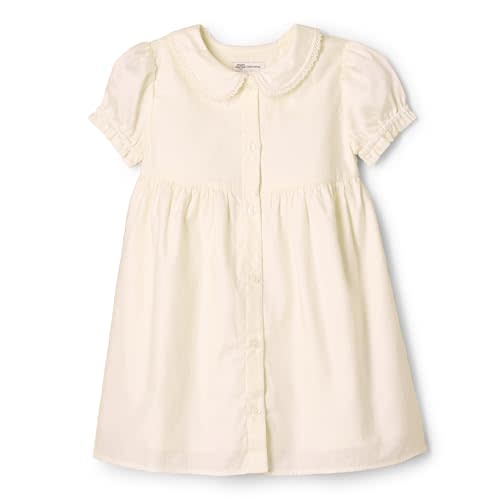 Amazon Essentials x Sofia Grainge Toddlers and Baby Girls' Cotton Sateen Dress with Collar