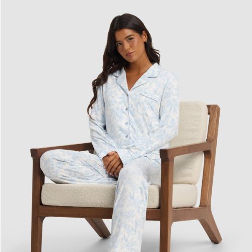 Women's Bamboo Stretch-Knit Long Sleeve Pajama Top | Cozy Earth