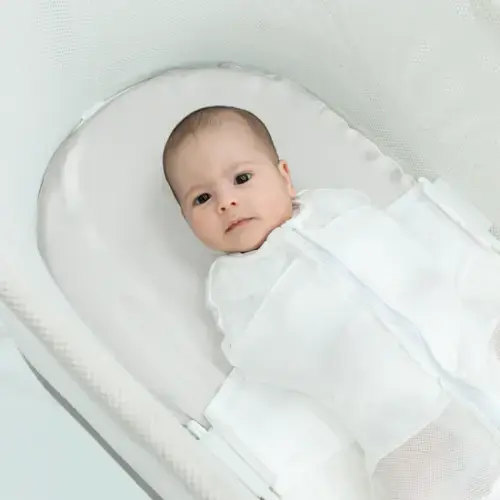 Silk Oval Bassinet Sheet (Snoo only) - Pearl