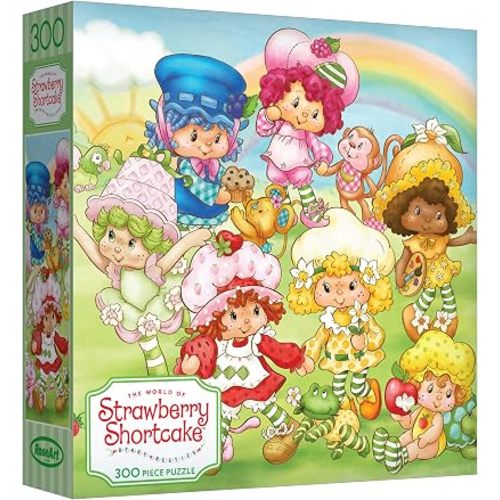 RoseArt - Strawberry Shortcake - Berry Besties - 300 Piece Jigsaw Puzzle - Made in USA