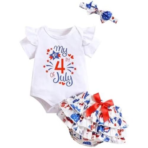 QITUDATEY Cute Baby Girl Clothes Newborn Girls Outfits Infant Romper with Short Tutu Skirt + Headband Baby Girl's Clothing