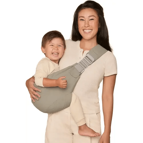 Ergobaby Upsie Hip Sling – Soft Olive Baby Carrier – Lightweight, Adjustable Sling for Toddlers – Breathable & Ergonomic Design