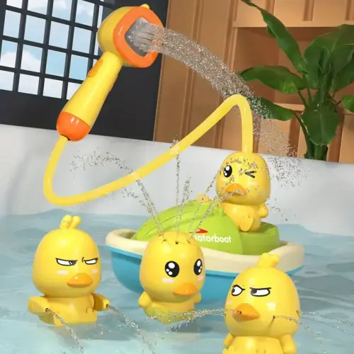 Baby Bath Toy, Cute Duck Design Electric Water Sprinkler Bathing - TikTok Shop