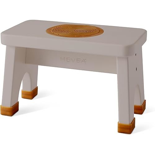Hevea Natural Rubberwood Kids Step Stool (Warm Grey)