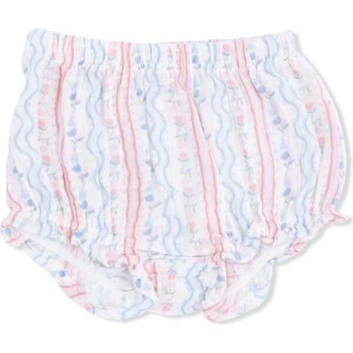 Scallop Back Top with Bloomer, Tulip Stripe - Angel Dear | Maisonette