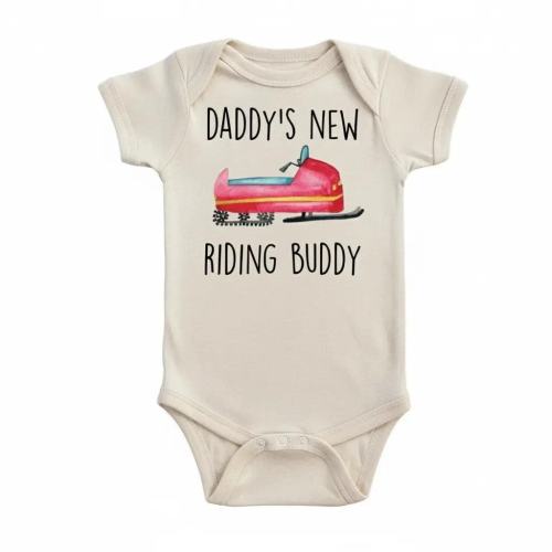Snowmobile Baby Onesie® Newborn Cotton Bodysuit Baby Shower Gift