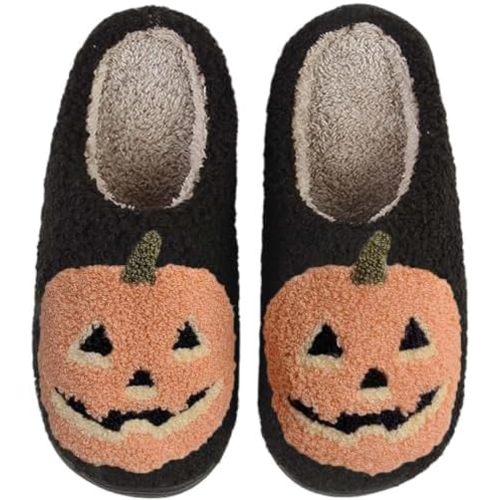 Womens Mens Slippers Retro Memory Foam Cute Cartoon Plush Fluffy Warm Fur Lined slippers Indoor House Home Winter Shoes
