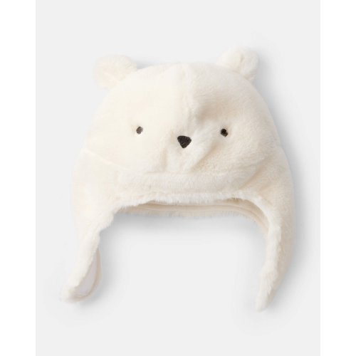 Baby Polar Bear Winter Trapper Hat - White - Carter's | Carter's