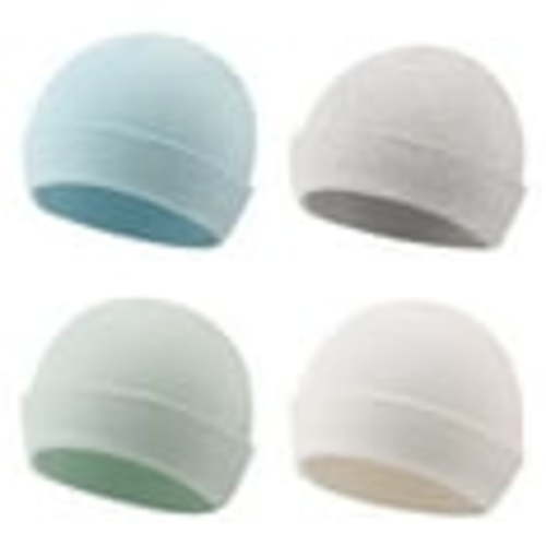 Cotton Newborn Baby Boys Hat Baby Beanie for Girls Newborn Hospital Hat Autumn Winter (4PCS-B,Preemie)