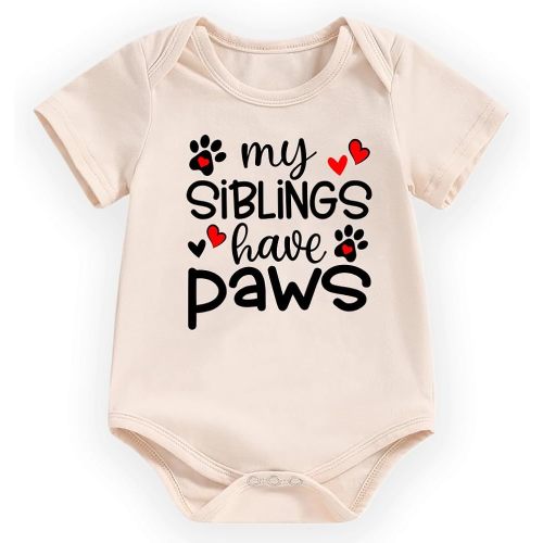 hrcfbk Newborn Baby Boy Girl Bodysuit Funny Letters Print Short Sleeve Pregnancy Announcement Baby Reveal Romper