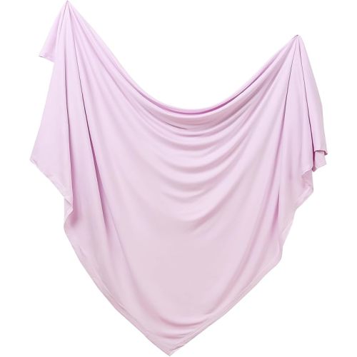 PurComfy Supersoft Swaddle Blanket, Premium Bamboo Viscose Baby swaddling Blankets for Newborns, Lightweight & Breathable Swaddle Blankets for Boys and Girls, 47” x 47”, Neutral Baby Essentials