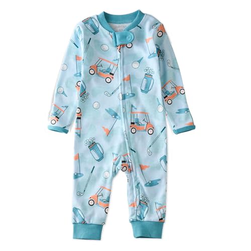 Shadow Sleep & Play Baby Pajamas 100% Organic Cotton Two Way Zipper Sleeper Pajamas for Baby Boys & Girls