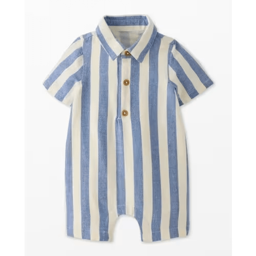 Baby Linen Romper (0-3M)