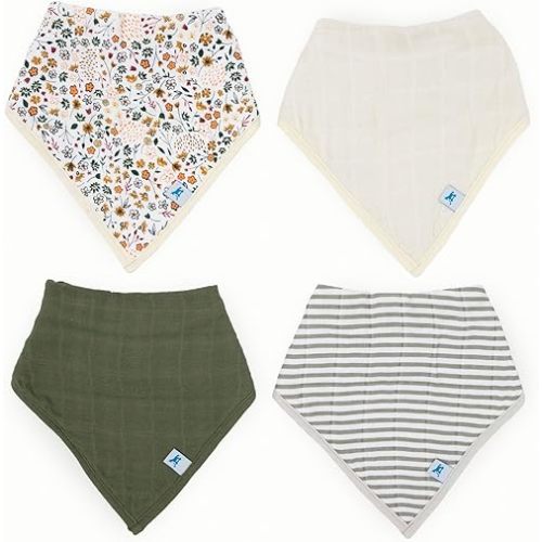 Little Unicorn Cotton Muslin with Fleece Bandana Bib