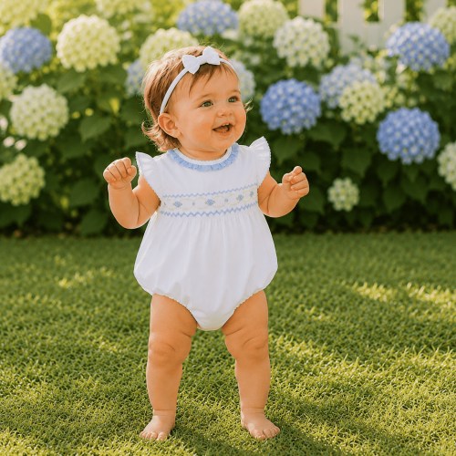Dreamy Hydrangeas Smocked Bubble