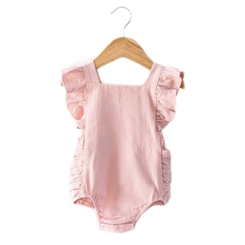 Evelyn Romper in Blush Pink | Reverie Threads