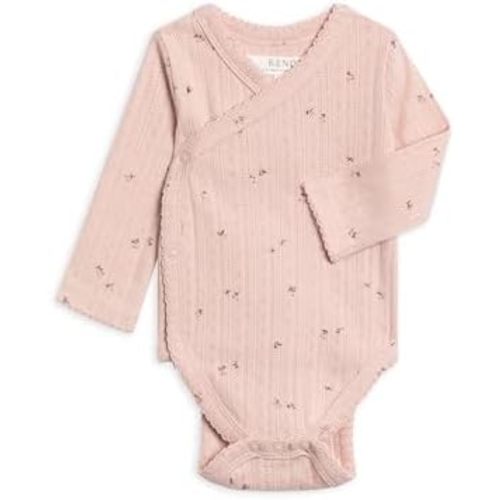 Colored Organics Baby Organic Cotton Kimono Bodysuit - Long Sleeve Infant Side Snap One Piece - Boys and Girls Clothing