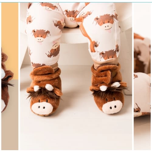 Highland Cow Booties 6mo
