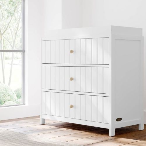 Graco Teddi 3-Drawer Dresser with Removable Topper - Black