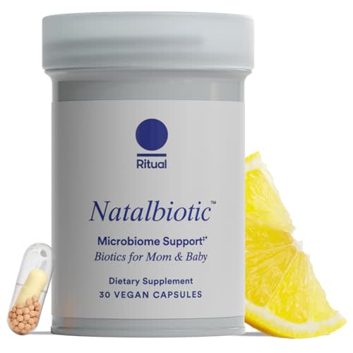Ritual Natalbiotic Prenatal Probiotic for Women - 30 Capsules - 30 Servings | Support Microbiome, Gut, Digestive, Vaginal, and Baby’s Immune Health** - Trying, Pregnancy, Postpartum - Vegan - Citrus