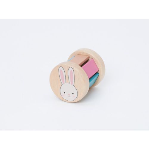 Oscar & Florri Wooden Roller Rattle