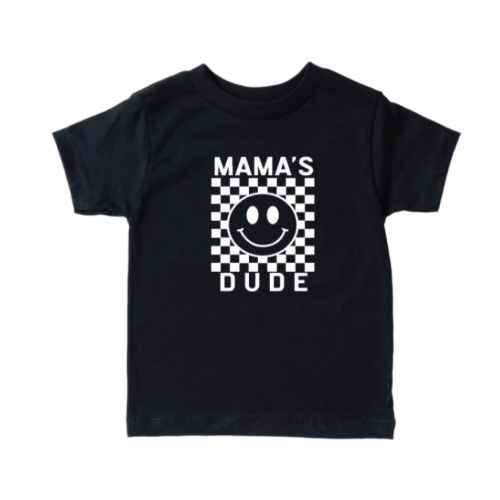Mama's Dude Checkered Tee