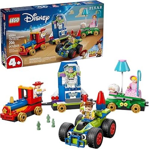 LEGO Disney and Pixar’s Toy Story Celebration Train & RC Car Toddler Toy - Sensory and Pretend Play Building Set for Preschool Boys and Girls, Ages 4+ - Disney Gift Idea for Birthdays - 43264