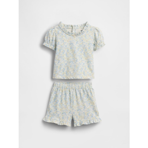 Baby Organic Cotton Floral Outfit Set