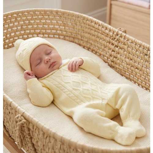 Knitwear Newborn Yellow Knitted Baby knit Goin Home newborn outfit first cloth from hospital made spain pregnant sweet wait