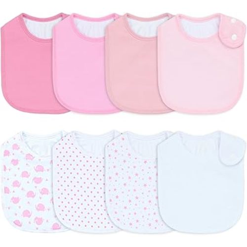 Waterproof Baby Bibs for Boys & Girls Soft and Absorbent Bandana Drool Bibs Set for Infant Newborn 0-12 Months
