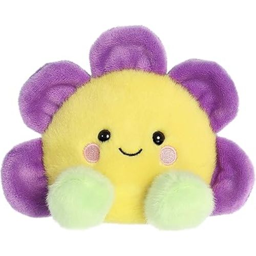 Aurora® Adorable Palm Pals™ Fallon Flower™ Stuffed Animal - Fun Collectible Plush for Kids and Adult Collectors - Perfect for Decorating Rooms and Birthday Gifts - Yellow 5 Inches