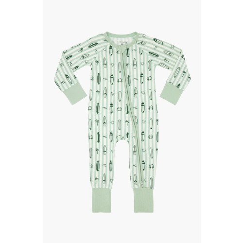 Surfs Up Zipper Romper, 6-9M