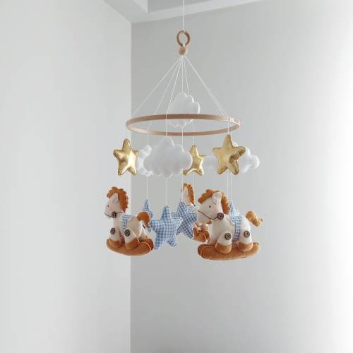 baby horse mobile, baby mobil