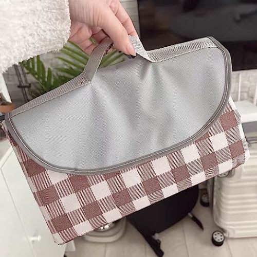 Extra Large Picnic Blanket Beach Blankets, Outdoor Foldable Waterproof Sand Mat for Beach Camping Hiking Travel Family Concerts Grass Park Music Festival Lawn Mats (Brown, 80x80inch)