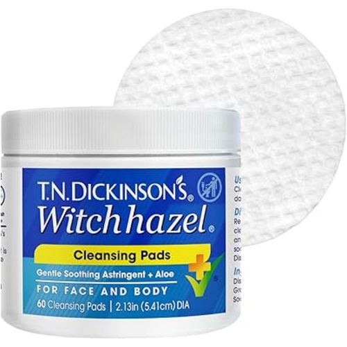 T.N. Dickinson's Witch Hazel Cleansing Pads, 60 Count