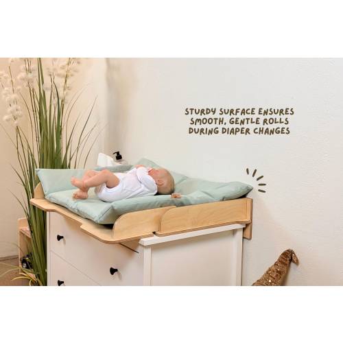 Modern Wooden Changing Table Top: Nursery Organizer