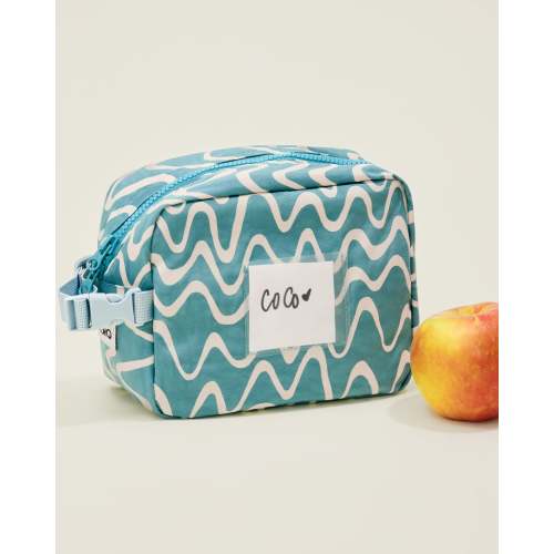 Baby Bottle Cooler Bag For Breast Milk Storage Fits Inside Diaper Bag | Green Stripe - Storq by Kindred Bravely