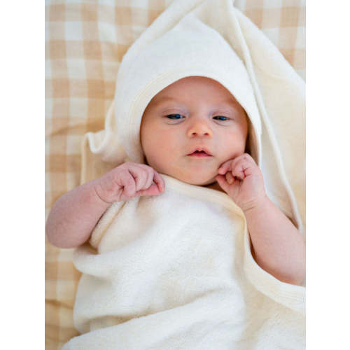 Organic Baby Hooded Bath Towel — 100% Chemical-Free Terry Cotton – Fibre For Good